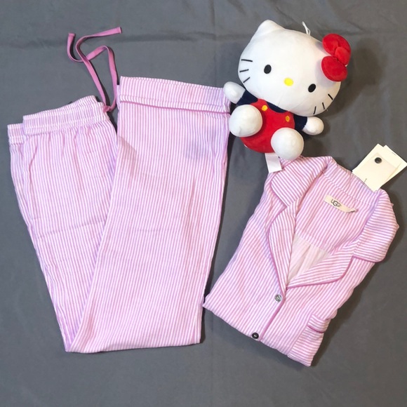 NWT Authentic UGG Women Raven Stripe PJ Set - Picture 1 of 7